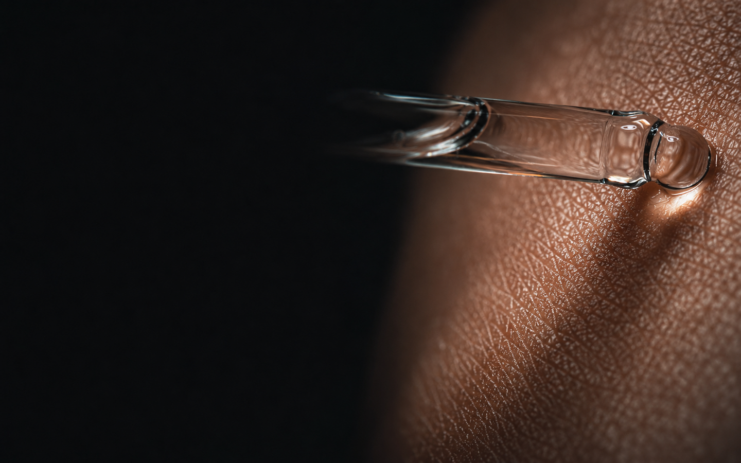 Cinematic serum delivery detail